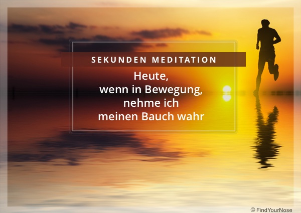 Sekunden Meditation Bauch wahrnehmen