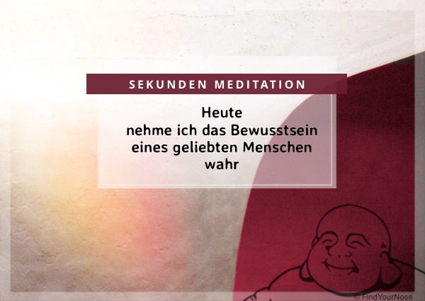 Sekunden Meditation über die Liebe