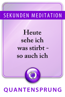 Sekunden Meditation, Meditation des Tages