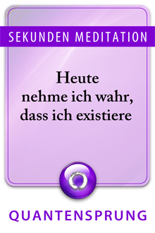 Sekunden Meditation, Meditation des Tages