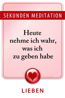 Sekunden Meditation, Meditation des Tages