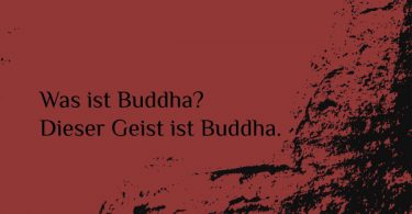 Was ist Buddha? Koan Karte