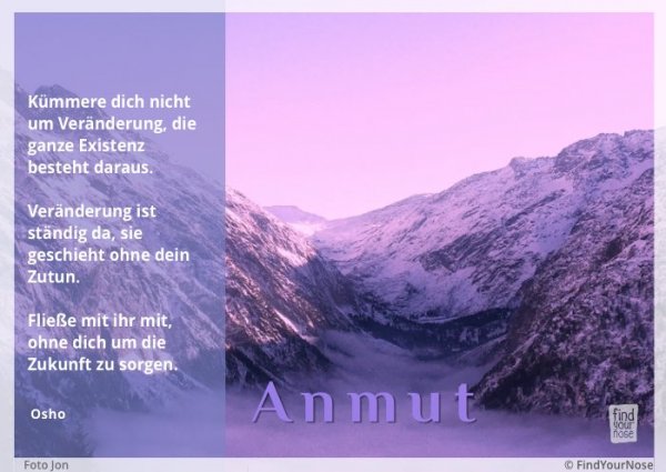 Bildzitat von Osho Ã¼ber Anmut