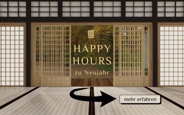 Happy Hours, offene Meditationstage an Neujahr 2024